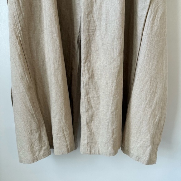 Corpcore Midnight Velvet Linen Blend Wide Leg Wrap Pants Coastal - Picture 9 of 13